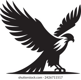 Falcon Silhouette Vektor-Illustration, CL i p a r t