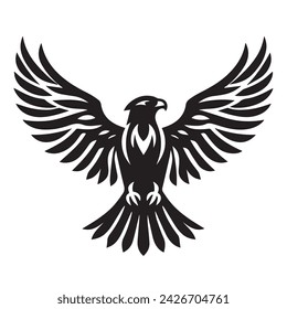 Falcon silhouette vector illustration, P r i n t a b l e