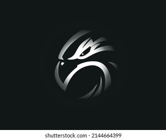 Falcon Silver Vector Logo Modern Design Stock Vector (Royalty Free ...