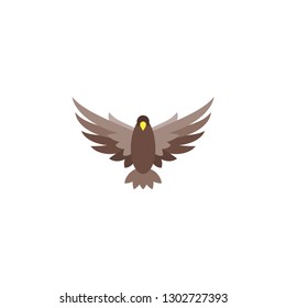 falcon simple icon on white background