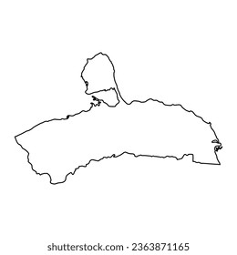 Falcon state map, administrative division of Venezuela.