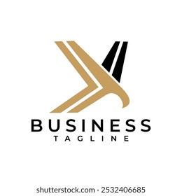 falcon symbol logo with modern minimalist letter y style	
