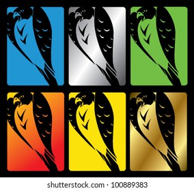 Falcon symbol - vector illustration