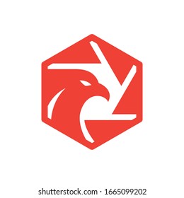 Falcon template logo vector