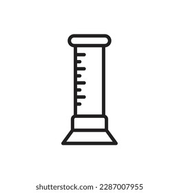 Falcon Tube Outline Icon Vector Illustration
