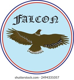 Falcon Vector Design used for T shirt Men, women and children + ceramic + textile + graphics work etc