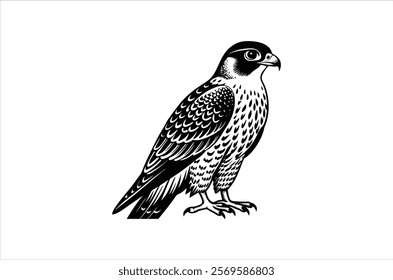 falcon vector, icon vector illustration,  falcon silhouette of a falcon  isolated on a white background, eps, png, ,  vector,