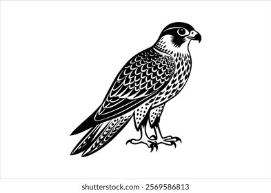 falcon vector, icon vector illustration,  falcon silhouette of a falcon  isolated on a white background, eps, png, ,  vector,