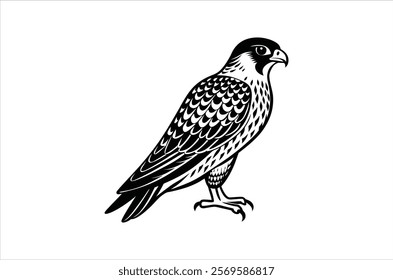 falcon vector, icon vector illustration,  falcon silhouette of a falcon  isolated on a white background, eps, png, ,  vector,