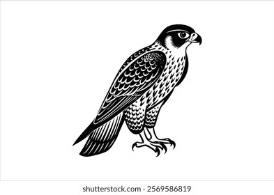 falcon vector, icon vector illustration,  falcon silhouette of a falcon  isolated on a white background, eps, png, ,  vector,