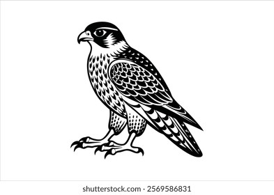 falcon vector, icon vector illustration,  falcon silhouette of a falcon  isolated on a white background, eps, png, ,  vector,