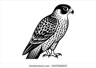 falcon vector, icon vector illustration,  falcon silhouette of a falcon  isolated on a white background, eps, png, ,  vector,