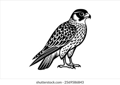 falcon vector, icon vector illustration,  falcon silhouette of a falcon  isolated on a white background, eps, png, ,  vector,