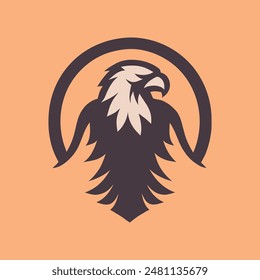 Falcon vector illustration eagle logo icon