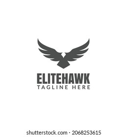 falcon vector logo design. logo template