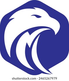 Falcon vector logo design template.