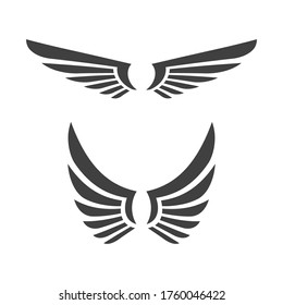 Falcon wing icon template set vector illustration designs
