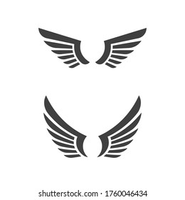 Falcon wing icon template set vector illustration designs