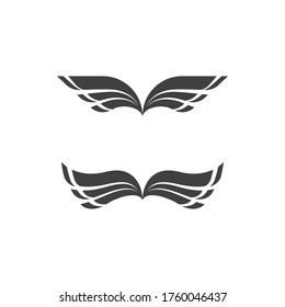 Falcon wing icon template set vector illustration designs