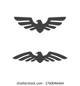 Falcon wing icon template set vector illustration designs