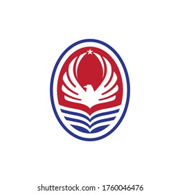 Falcon wing icon template set vector illustration designs