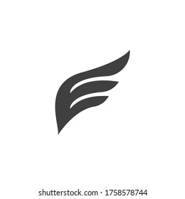 Falcon wing icon Template vector illustration design