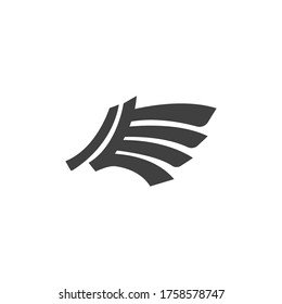 Falcon wing icon Template vector illustration design