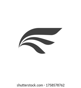 Falcon wing icon Template vector illustration design