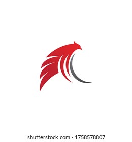 Falcon wing icon Template vector illustration design