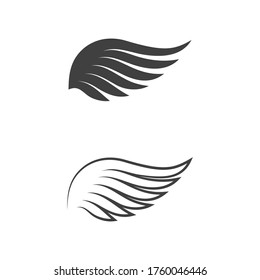 Falcon wing icon Template vector illustration design