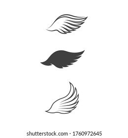 Falcon wing icon Template vector illustration design