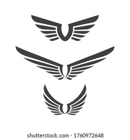 Falcon wing Symbol Vorlage Vektorgrafik Design