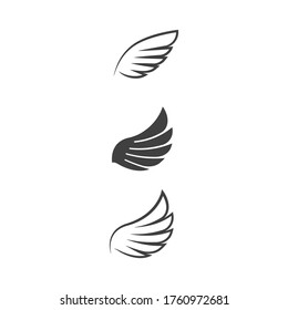 Falcon wing icon Template vector illustration design