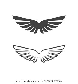 Falcon wing icon Template vector illustration design