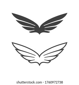Falcon wing icon Template vector illustration design