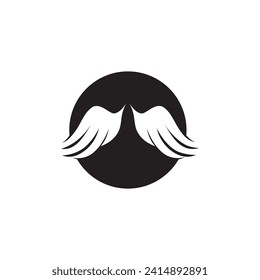 Falcon wing illustration logo vector