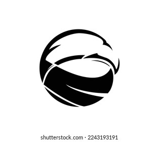 Ilustrador de diseño del logotipo de ala del halcón