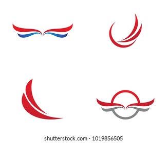 Falcon Wing Logo Template