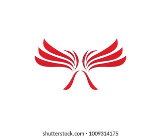 Falcon Wing Logo Template vector icon design