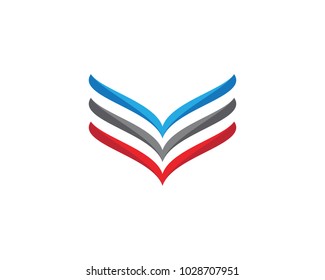 Falcon Wing Logo Template vector icon design