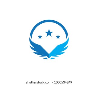 Falcon Wing Logo Template vector icon design