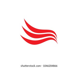 Falcon Wing Logo Template vector icon design