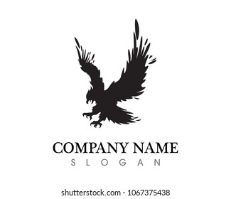 Falcon Wing Logo Template vector icon design
