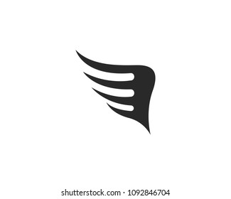 Falcon Wing Logo Template vector icon design