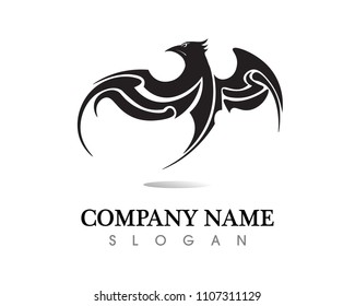 Falcon Wing Logo Template vector icon design
