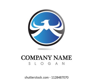 Falcon Wing Logo Template vector icon design
