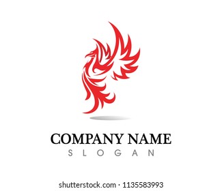 Falcon Wing Logo Template vector icon design