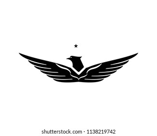 Falcon Wing Logo Template vector icon design
