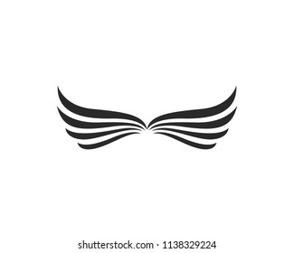 Falcon Wing Logo Template vector icon 