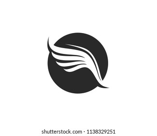 Falcon Wing Logo Template vector icon 